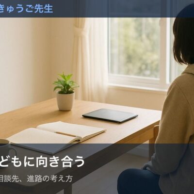 不登校の子どもに向き合うのイメージ画像(親子)